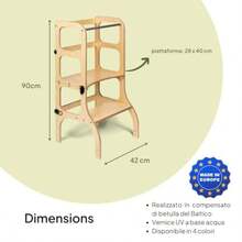 Sgabelli per bambini - Legno - Visualizzare 5