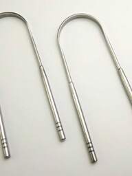 Limpador Raspador De Língua Em Aço Inox Curvado Boca Limpa  (A4-13)