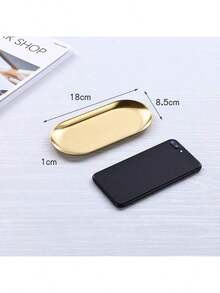 奢华金色托盘 - 优雅的木质叶形托盘，适合夏季装饰和婚礼，可放置珠宝/蜡烛/钥匙/坚果，是送给女性的理想乔迁礼物、家居装饰、个性化圣诞礼物、婚礼配饰和圣诞装饰品。 - 彩色 - 查看 16