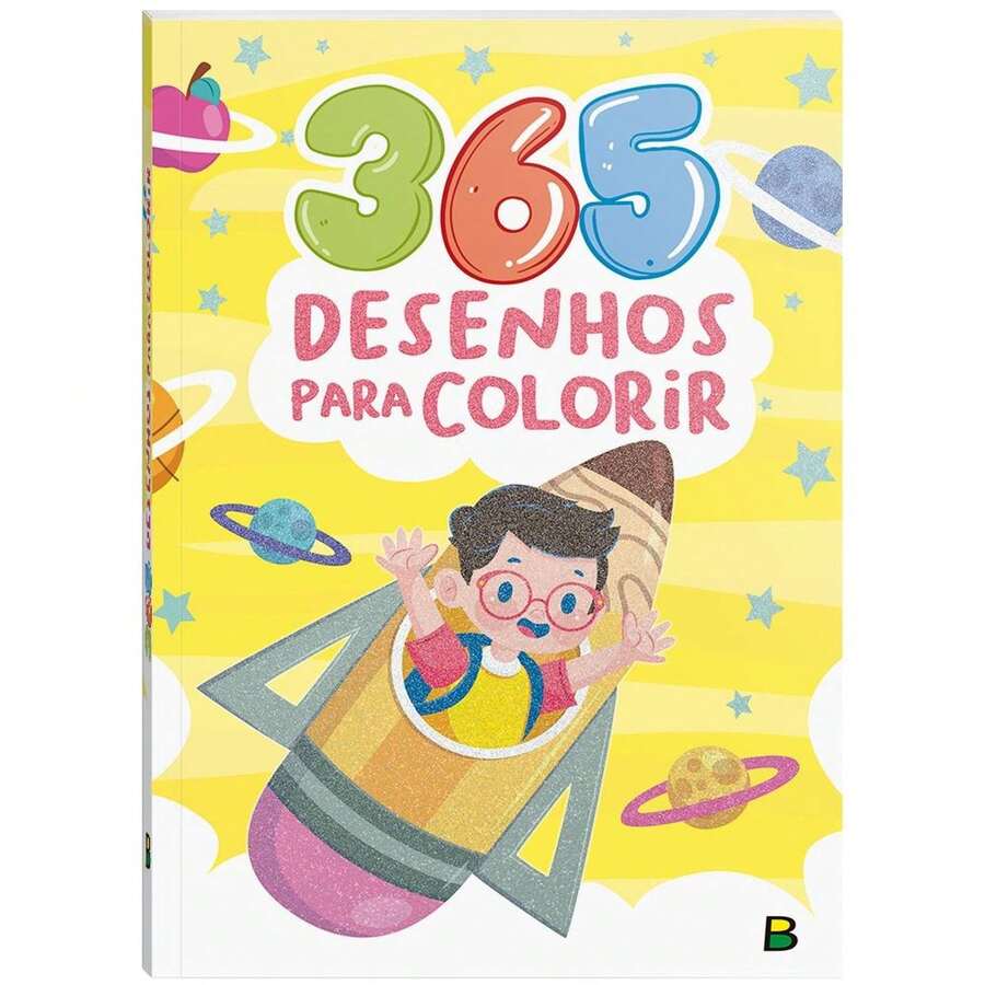 365 Desenhos para Colorir (AM) - Livro único - Visão 1