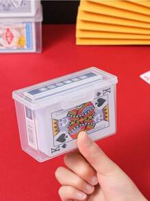 1/2pcs Portable Playing Card Storage Box, Card Container, Jewelry & Small Items Organizer Box, Game Card, ID Card, Name Card Holder