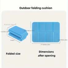 1 件便携式可折叠户外座垫 - 轻质透气 PE 泡沫，防水设计，适合露营、钓鱼、徒步旅行、音乐节、野餐和花园使用，露营配件 - 彩色 - 查看 4