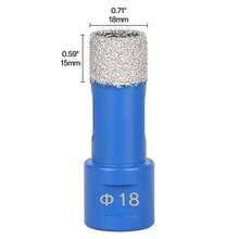 1PC 6mm-120mm M14 Thread Dry Vacuum Brazed Masonry Hole Saw Opener Diamond Drilling Core Bit For Ceramic Tile Granite Marble - Blue - View 26