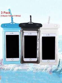 防水袋通用IPX8防水手机袋气囊防水手机袋游泳水下防水手机壳沙滩手机干燥袋适用于智能手机 - 彩色 - 查看 5