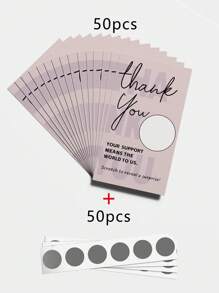 50 Pcs Scratch - Off Voucher Cards | Blank Thank - You Gift Certificates Perfect For Small Businesses, Restaurants, Spas & Beauty Salons Ideal For Birthday, Holiday & Wedding Gift Games, Celebration Events, School Supplies, Back To School