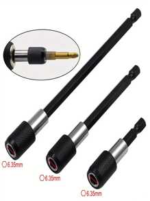 1 pezzo/3 pezzi porta-punte esagonali adattabili rapidi, adattatore portalampada magnetico esteso, adattatore prolunga punta trapano con asta esagonale da 1/4" per punte da avvitatore, portapunte per dadi