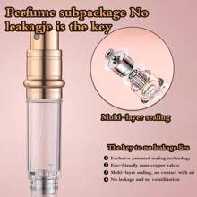 5ml Mini Portable Refillable Perfume Spray Bottlewith Bottom Filling Design Genuine Leather Shell Nanoscale Sprinkler Great Companion For Travel And Business White