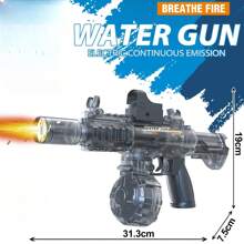 Pistolet à eau électrique avec effet lumineux et sonore, jouet d'arrosage à tir multiple et longue portée puissant pour garçons