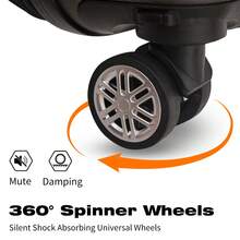 081Carry-On Suitcase 9kg 10kg 23 Kg Travel Jia Wheels 360°Models + 2024 NEW Models And Colors Rose Gold Double Wheel - 黑色 - 查看 8