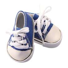 1 paire de chaussures de poupée, baskets en canevas pour poupée, chaussures de sport de couleur unie à la mode, convient aux poupées bébé reborn de 18 pouces, filles de 3 ans et plus, étudiants, accessoires de jouets pour enfants, cadeau d'anniversaire, fête de vacances
