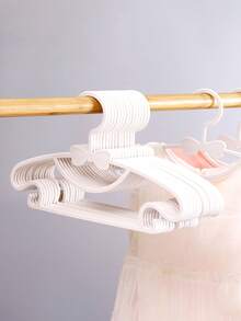 10pcs/20pcs/30pcs Children's Hangers, Lightweight Plastic Hangers With Anti-Slip Design, Suitable For Children's Shirts, Pants, Skirts And Coats. Flat And Space-Saving Structure, Suitable For Wardrobe Organization In Bedrooms, Laundry Rooms And Children's Rooms. Multi-Functional Dry And Wet Dual-Purpose Bow Hanger - A Great Gift For Home Storage - Multicolor - View 8