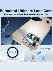 1 Bộ (3 Miếng) Miếng Dán Bảo Vệ Ống Kính Camera Tương Thích Với iPhone 16 Pro/16 Pro Max, Vòng Kim Loại Độc Lập, Miếng Dán Kính Cường Lực Chống Sẹo Siêu Mỏng Độ Phân Giải Cao, Trong Suốt - Màu - Nhiều màu - Xem 6