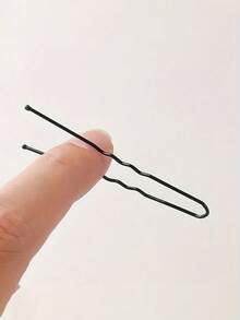 50/75 件黑色金属 U 型发夹，弧形发髻夹，适合女性和美发沙龙日常使用 - 彩色 - 查看 6