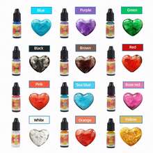 Alcohol Ink Set - 12 Vivid Colors, Concentrated Alcohol-Based Ink, Epoxy Resin Paint With Metallic Color Dye For Resin Coasters, Acrylic Painting, Tumbler Making,10 Ml Each