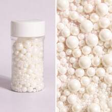 3oz/85g Pearl Sugar Sprinkles, For Cake Decoration, DIY Cake Decorating, Mixed With Metallic Sugar Sprinkles, Suitable For Cakes, Candies, Cupcakes, Macarons, Ice Cream And Various Decorations, Also Applicable For Weddings, Valentine's Day, Halloween, Christmas And Other Occasions, For Decoration Only, Not Edible - Multicolor - View 16