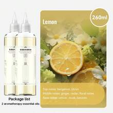 2 件装自动香薰机补充油，260 毫升大容量，20 种香味可选 - 薰衣草、古龙水、海洋、栀子花、柠檬、茉莉、白茶、玫瑰、风铃草、檀香 - 多種香型 - 查看 23