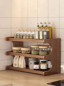 1pc Multi-Layer Desktop Storage Organizer Rack Cup Holder Organizer Rack Retro Creative Practical Office Dining Table Decor Student Dorm Office Supplies Home Rental Furniture