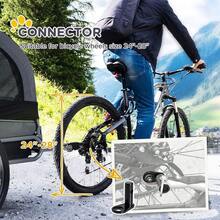 Dog Bike Trailer Pet Cart Carrier For Bicycle Kit Water Resistant Travel - Grey - View 5