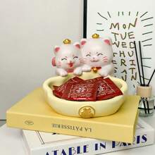 Adorable Cat Shaped Jewelry Tray - Ideal For Home & Garden Decor, Can Store Jewelry, Necklaces, Rings, Candy, Multipurpose Storage Organizer, Summer Storage Gift
