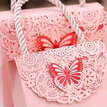 10 pezzi Scatoline regalo a forma di farfalla vuota, scatole per bomboniere per matrimoni, adatte per regali di nozze, eleganti bomboniere per damigelle e feste, perfette per addii al nubilato e occasioni speciali