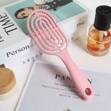 1 Piece Pink Long Handle Comb With Openwork Rib Design, Anti-Static, Detangling For Wet And Dry Use, Volumizing, Hair Styling Tool, Pink Accessory, Back To School, Travel Holiday Essentials, Hair Accessories Brushes, Edge Brush Hair Comb, Comb Hair, Detangling Brush, Ball Brush, Mini Hair Brush Set, Wooden Comb, Hair Brush, Detangling Brushes, Hair Tools, Hair Stuff, Hair Care, Curly Hair Brush, Barber, Hairdressing Equipment, Hairstyle, Hairdressing,Hair Brush,Slick Back Brush,Styling Brush,Curly Hair Brush,Edge Brush,Hair Comb,Brush Hair,Hair Brush Set,Comb Hair,Comb For Curls,Detangling Brush,Hair Brush For Women,Hair,Travel,Hair Products,Hair Tools,Hair Stuff,Barber,Barber Accessories,Barbershop,Hairdressing Equipment