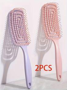 1pc/2 Pieces! Large Curved Paddle Comb Set – 2-In-1 Design! The Arched Comb Body Conforms To The Head Shape, Effortlessly Detangling Knotted Hair. Dense Paddle Teeth Grip Hair Securely, Creating A Voluminous High Crown With Ease. Perfect For Daily Combing Care And Salon-Grade Styling, This Comb Achieves Both Smoothness And Lift In One Tool, Doubling Your Hair Styling Efficiency!,Brush,Hair Brushes,Edge Brush,Brush Hair,Hair Comb,Comb Hair,Detangling Brush,Ball Brush,Mini Hair Brush,Hair Brush Set,Wooden Comb, Comb, Slick Back Brush, Hairbrush, Edge Brush, Brush Hair, Hair Comb, Hair Brush Set, Comb Hair, Mini Hair Brush, Detangling Brush,Hair Products, Hair Tools, Hair Stuff, Hair Care, Curly Hair Brush, Barber, Barber Accessories, Hairdressing Equipment,Travel Essentials,Hairstyle,Hairdressing