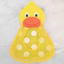 1PC Bathroom Kids Bath Toy Storage Bag , Cute Cartoon Style Wall Mounted Toy Storage Mesh Pocket, Bathroom Toiletries Storage Mesh Bag Waterproof And Drainable With Suction Cups For Firm Attachment