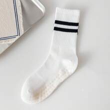 1 para/4 pary/6 par skarpetek do jogi w paski dla kobiet, silikonowe skarpetki antypoślizgowe do uprawiania sportów halowych i fitnessu, do połowy łydki, wiosna/lato