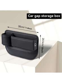 2-Pack Car Seat Gap Filler Organizer, Superior Leather Seat Gap Filler Organizer Storages For Car With Cable Hole Can Holders Phone, Sunglasses, Cup Holder Gap Bag Storage Box With Non-Slip Design, Universal Fit For Central Console Higher Than Seat, Multifunctional Console Side Pocket AccessoriesKeys 8in/30cm(L)*8.26in/20cm(H)*2in/5.08cm(W),Benefits Of A Car Gap Seat Filler Organizer,Prevents Lost Items:Prevents Lost Items: No More Fishing For Your Phone, Keys, Or Other Small Items That Slip Into The Hard-To-Reach Gaps Between Your Seats,Keeps Your Car Clean: By Blocking The Gaps, It Reduces The Amount Of Dirt, Crumbs, And Debris That Can Accumulate In Those Spaces,Improves Organization