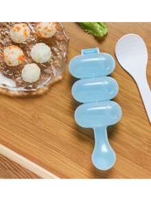 2pcs Onigiri Rice Ball Mold, DIY Sushi Meatball Trio Mold, Shake & Make Rice Balls - Multicolor - View 9