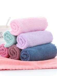 20条装和6条装随机混色毛巾，10x10英寸，柔软吸水 - 适用于沐浴、洗脸、洗手、厨房、水疗等。 - 彩色 - 查看 4