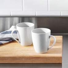 Basics Porcelain, 12 Oz Coffee Mug Set, 12 Count, White (Previously AmazonCommercial Brand)-Yl - 1 - Voir 5