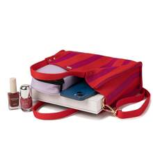 Hao.hyai 2025 Nuova Borsa Donna Urbana a Tracolla con Maniglia Bag e Tracolla, con Motivo Rigato in Maglia