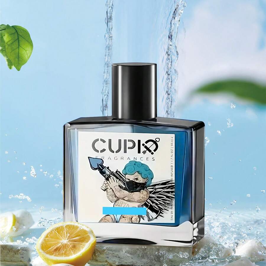 [New Upgrade]Cupid Men's Perfume 50ml - 12H Musk Woody Scent | Premium Cologne Gift Set For Valentine's Day