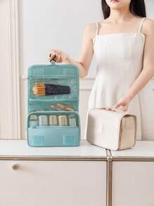 1 Stück Boho-Stil Reise Make-up Tasche, hängender Kulturbeutel, wasserdichte tragbare Aufbewahrungstasche für Make-up Pinsel, Handtücher, Zahnpasta, Strandutensilien, Hochzeitsdekoration, Brautjungfern Geschenk