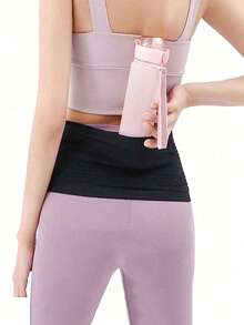 纯色尼龙腰包，运动多功能腰带，户外跑步手机包，健身隐形男女通用高弹力腰包，运动配件 - 彩色 - 查看 10