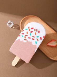 1 par de calcetines de helado de alta calidad para hombres, cómodos y lindos calcetines adecuados para el verano, todas las temporadas, Día de la Madre, Día del Padre, Pascua, regalos de regreso a la escuela, mejoran el ambiente de reunión familiar, calcetines de moda, calcetines coloridos y creativos adecuados como regalos festivos, casual, escuela, negocios, estilo callejero retro, vacaciones, gimnasio, reunión familiar, viaje, vacaciones al aire libre, oficina de fin de semana, calcetines cómodos y suaves