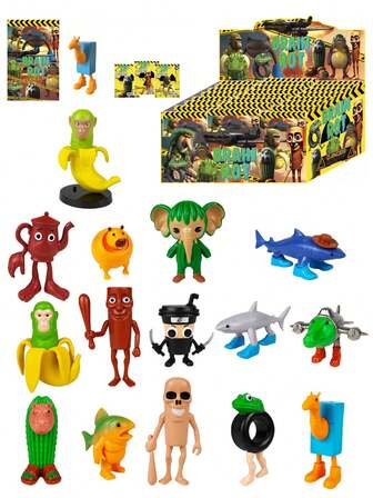 4/6/8pcs Shan Hai Jing Hand Puppet-Plastic Material-Multiple Unique Shapes, Ancient Beasts, Reproduced In The Palm Of Your Hand, Suitable For Graduation Gifts, Birthday Gifts, Party Gifts, Party Gifts, Perfect Gift