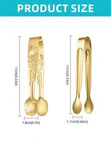 10 件不锈钢小夹子，适用于方糖、冰块、迷你水果、糖果、甜点、派对 - 餐厅、咖啡厅、下午茶、派对、酒店用品 - 糖夾 - 查看 7
