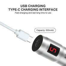 Professional High Frequency And Mute Dermapen Electric Microneedling Derma Pen Capacity 500mAh With 10 Replaceable Needle Cartridges - Silver - View 5