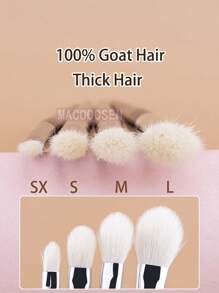 4PCS Heart Eyeshadow Blending Brush Makeup Eyeshadow Brush 100% Goat Hair Natural Fluffy Eyeshadow Crease Blending Makeup Brushes