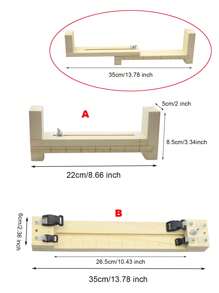 1 Stück Paracord Armband Herstellung Holzrahmen Werkzeug, einstellbare Länge Flechten DIY Handwerk Herstellungswerkzeug