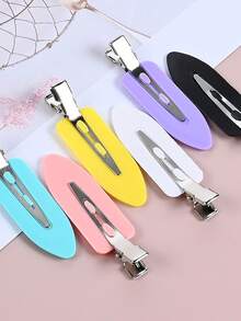 4PCS- Colorful Simple Hair Clips, Hair Accessories, Bangs Side Clips, Hair And Makeup Clips, Duckbill Hair Clips, Simple Hair Clips, Girls' Hair Accessories, Ideal Gift Choices, Celebrations And Parties, Beauty Hair Clips, Bangs Hair Clips, Duckbill Split Hair Clips Headwear, Pink Hair Clips. The Product Does Not Include Cardstock, Only Hairpins.