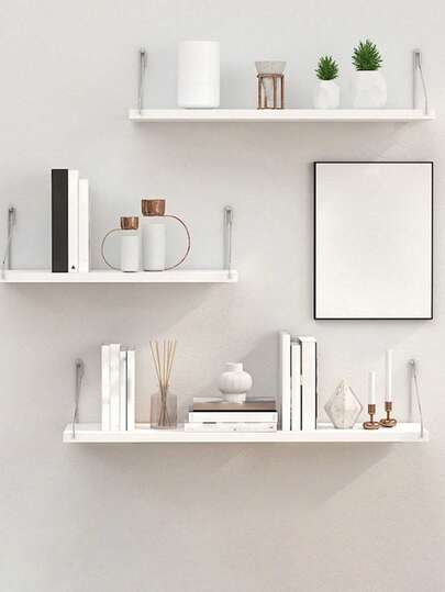 1 sztuka/3 sztuki Nie wymaga narzędzi, montowany na ścianie stojak na żelazo, dekoracja ścienna do telewizora w salonie, półka ścienna do sypialni