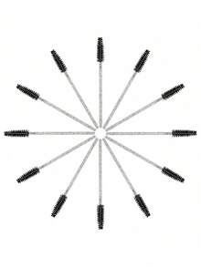 Bộ 100/50 cọ chuốt mi pha lê đen, cọ chuốt mascara, cọ chuốt mi dùng một lần màu đen, dụng cụ nối mi, cọ trang điểm, cọ trang điểm không mùi, dùng cho nối mi. - Nhiều màu - Xem 10