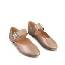 1 Paar Punk-Stil TPU-Schnalle Spitz Zulaufende Lässig flache für Frühling & Sommer