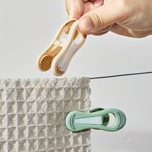 20 件无缝软塑料衣夹 - 强力防滑、防紫外线和防风，符合人体工程学设计，适用于精致面料、洗衣、家居整理（浅绿色）、现代干燥夹、耐用衣夹、衣夹 - 彩色 - 查看 1