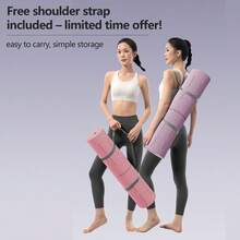 BENBO Yogamat voor dames en heren, antislip, TPE oefenmat met draagriemen, trainingsmat voor pilates, stretchen, pilates, thuisgym - Veel kleurig - Bekijken 10
