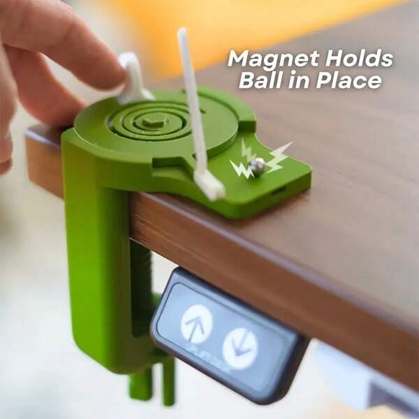 Interactive Desktop Golf Game With Magnetic Ball Holder And Assisted Ball Control Function - Office Decompression Rest Toy, Green And Durable Design, Suitable For Home And Office Use, Compatible With Wooden Desktop