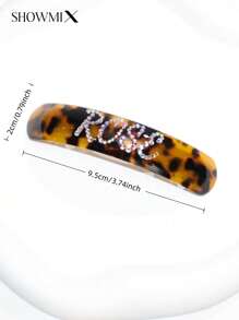 Premium Acetate Hair Clip With Handcrafted Diamond Inlaid, Elegant Aesthetic Hair Accessory, High-Quality Snap Clip